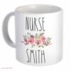 Beautiful floral mug| personalized mug gift for nurse