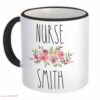 Beautiful floral mug| personalized mug gift for nurse - 15 oz