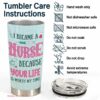 Because your life is worth my time| gift for nurses| custom tumbler