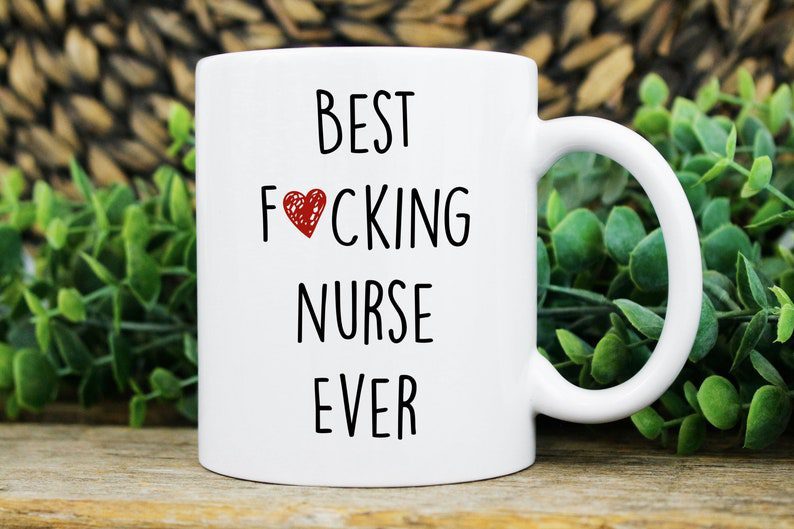 Best fkin nurse ever with little heart| cute gift mug - 15 oz