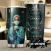 The nurse holding white rose| personalized gift tumbler for wife