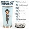 Chibi girl coffee tumbler| gift for nurse| personalized tumbler
