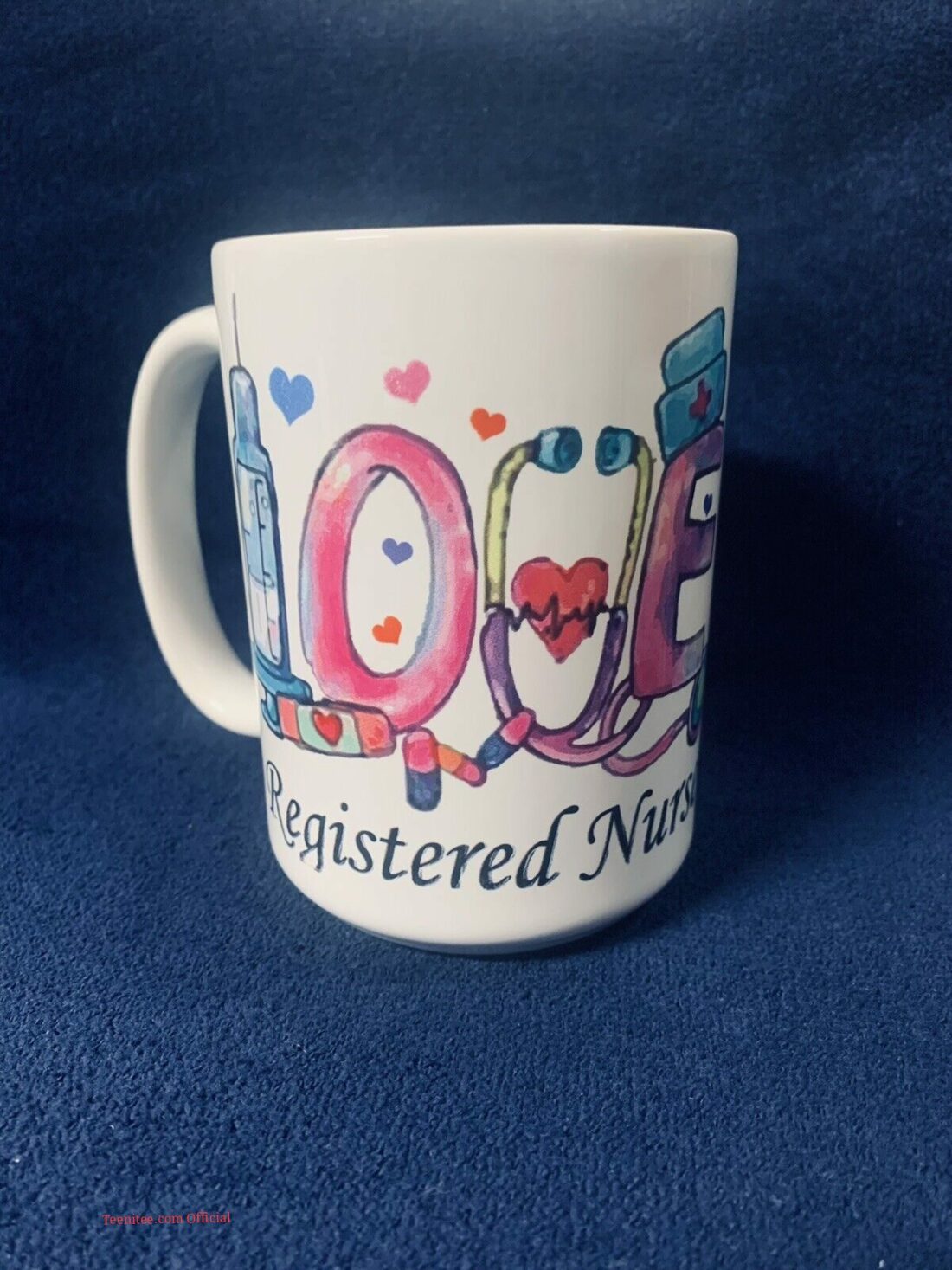 Cute love registered nurse| best mug gift for nurse - 15 oz