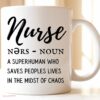Definition about nurse| beautiful mug gift for nurse - 15 oz