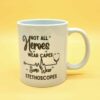 The hero wears stethoscopes| meaningful gift mug for nurse and doctor - 15 oz