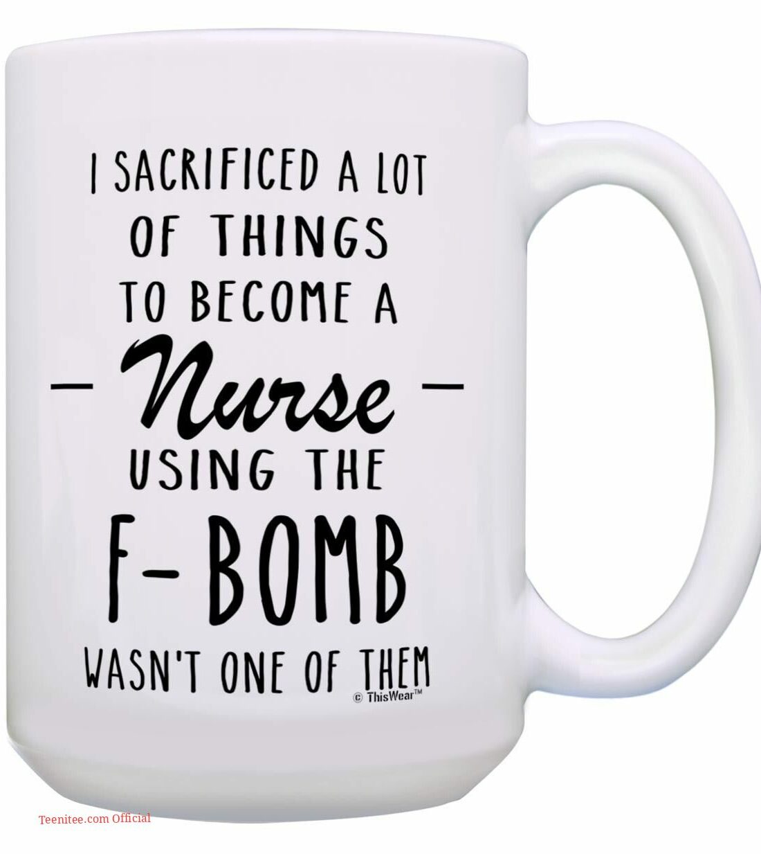 F-bomb nurse| funny mug gift for nurse - 15 oz