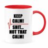 Keep calm| funny personalized color gift mug for nurse