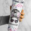 Nurse life messy bun| unique gift tumbler for daughter and wife