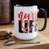 Nurse life with stethoscope| cute mug gift for daughter and mom