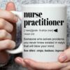 Nurse practitioner| unique gift mug for mom and wife - 15 oz