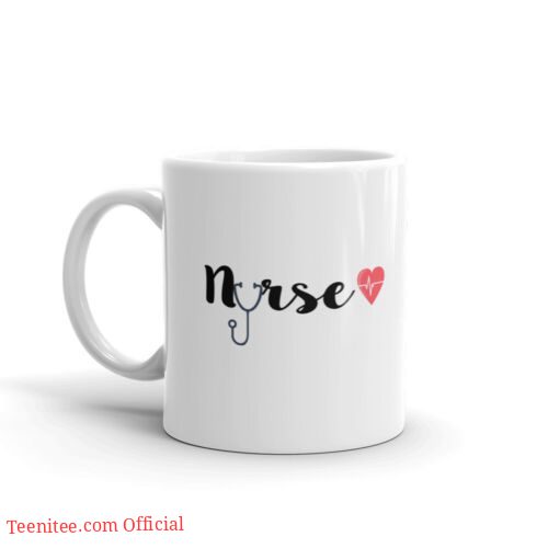 Nurse is love with heartbeat| cute gift mug for your darling - 11oz