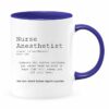 Nurse anesthetist definition| custom color gift mug