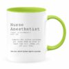 Nurse anesthetist definition| custom color gift mug