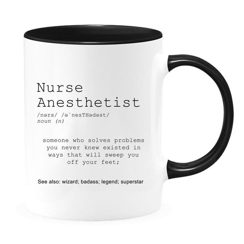 Nurse anesthetist definition| custom color gift mug - 15 oz