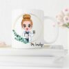 Personalised chibi best nurse ever| gift for mom and wife - 15 oz