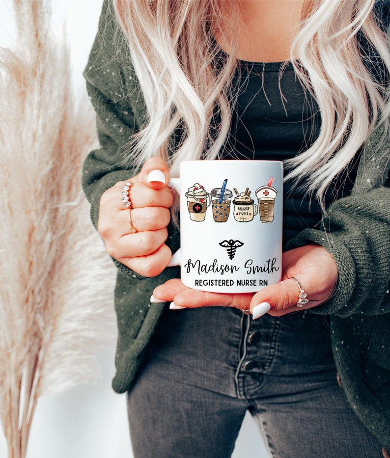 Personalized gifts mug with cute coffee cup image| gift mug - 15 oz