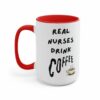 Real nurse drink coffee| funny mug gift for mom and wife