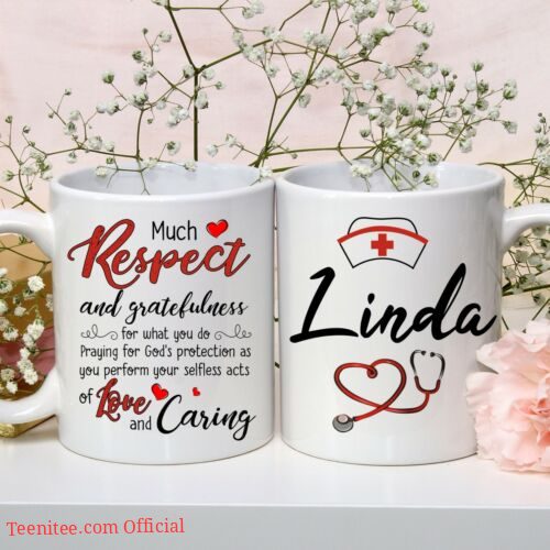 Respect the nurse| personalized gift mug for your love - 15 oz