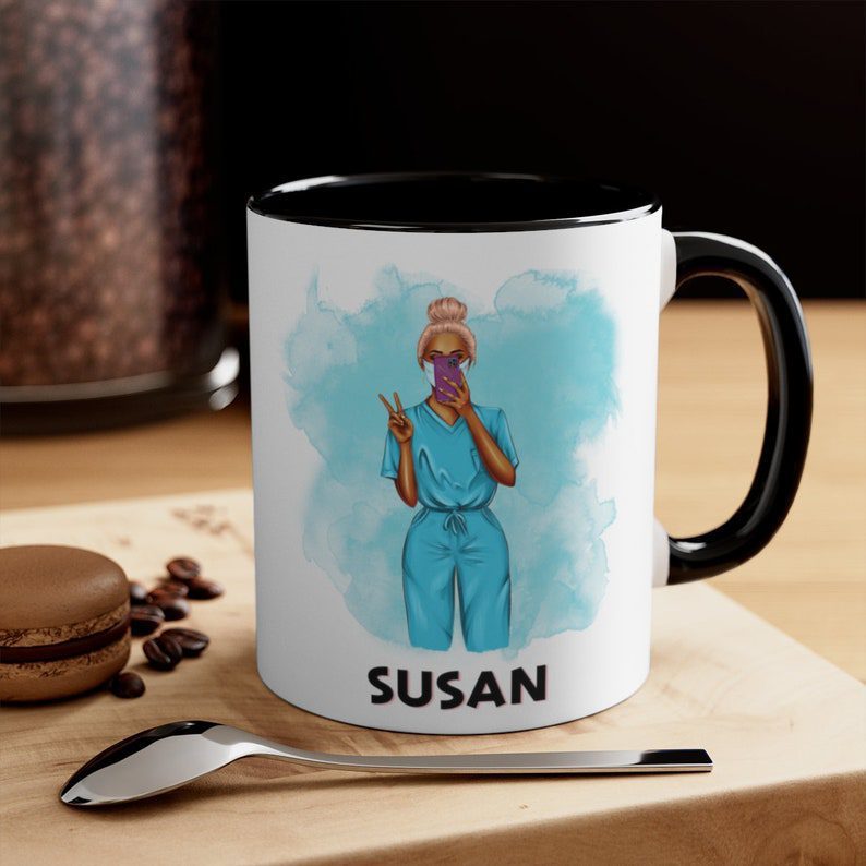 Selfie girl| personalized mug gift for nurse