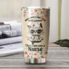 Sweet and innocent nurse cat| personalized tumbler gift for wife - 30 oz
