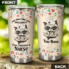 Sweet and innocent nurse cat| personalized tumbler gift for wife