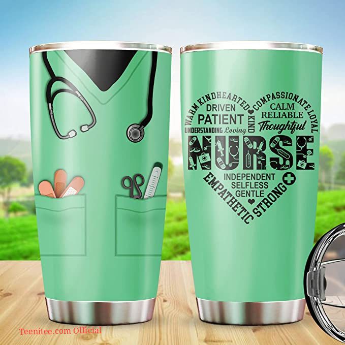Warm kindhearted nurse| adorable tumbler gift for nurse - 30 oz