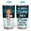 Wife mom nurse - personalized tumbler gift for nurse